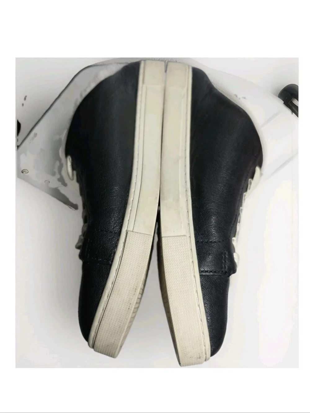 Frye Ivy Shearling Low Lace Sneaker Black Women's Size 8.5 Anthracite